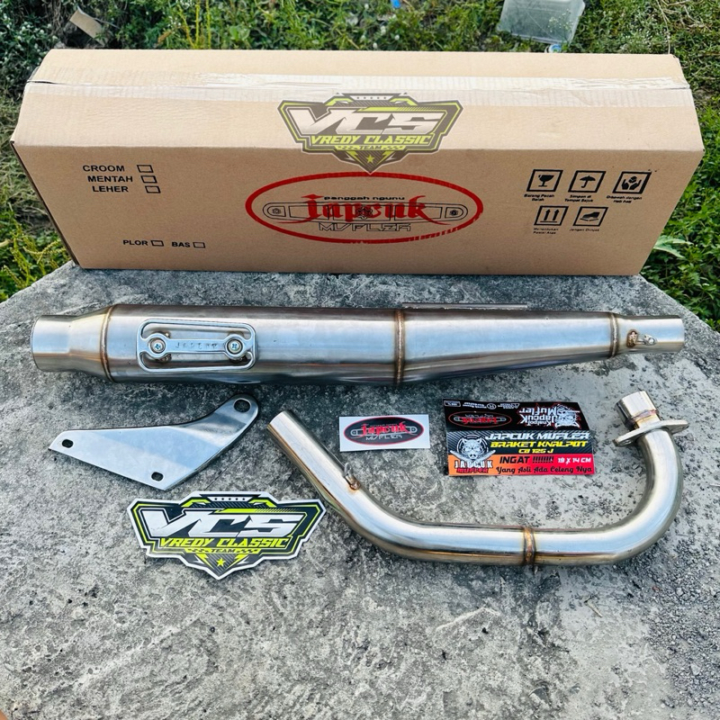 knalpot CB 125J JAPCUK ZOMBIE terbaru knalpot JAPCUK MUFLER CB125 ZOMBIE