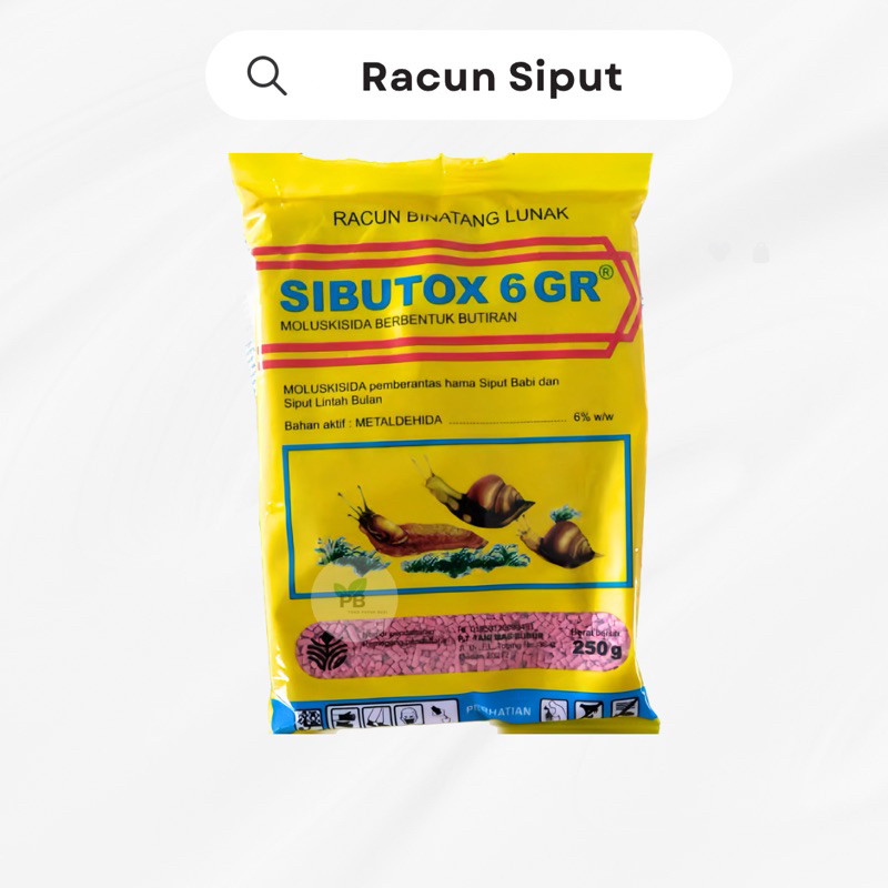 Sibutox 250 Gram Pembasmi Siput 6GR
