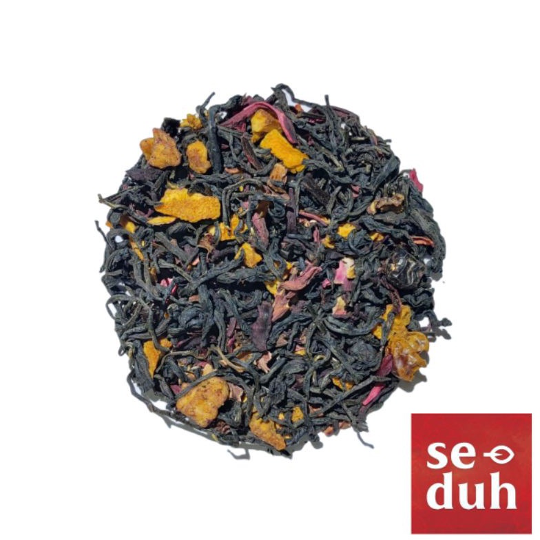 

DISKON CRIMSON BERRY Tea blend Cranberry Apple Hibiscus Orange Peel Black Tea 15 gram 6 gram