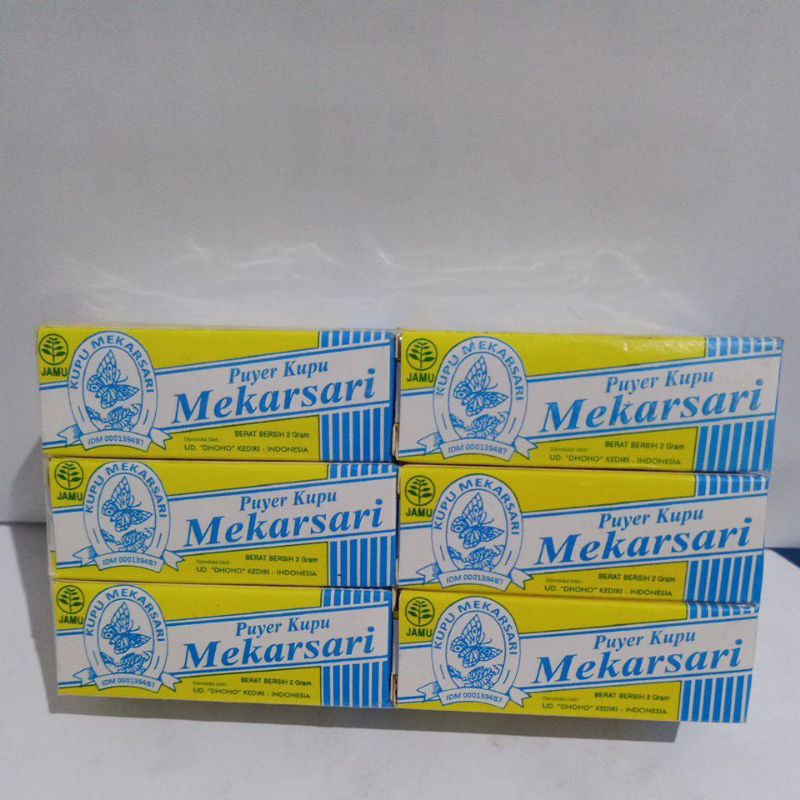 JAMU PUYER KUPU MEKARSARI/BAN ENG SAN (12PCS)