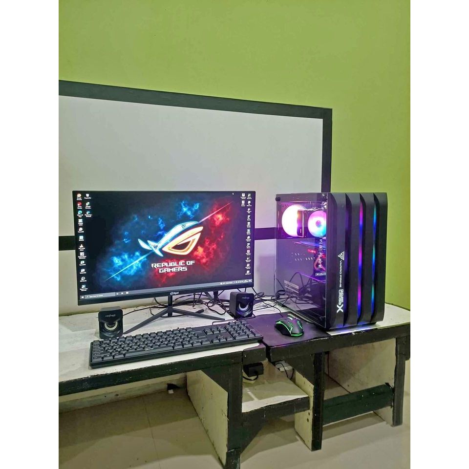 PC GAMING KOMPUTER RAKITAN FULLSET RYZEN 3 3200G RAM 16GB VGA 2GB