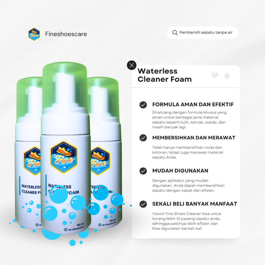 1pcs Sabun Pembersih Sepatu/Sabun Cuci Sepatu/Pembersih Sepatu Instan 100ml