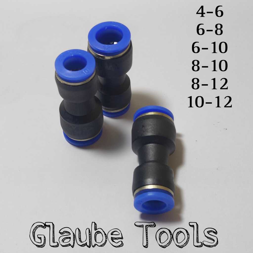 PG Fitting Nepel Angin Reducer Kombinasi Lurus Sambungan Nepel Angin