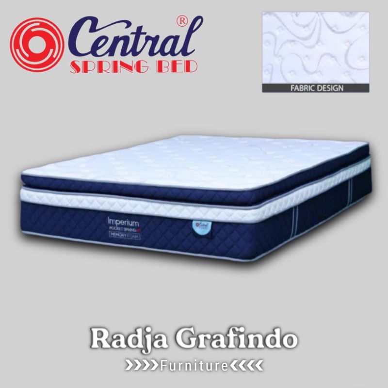 Springbed Central Imperium Kasur saja / Full Set Modern Mewah Berrkualitas Tinggi - Central Springbe