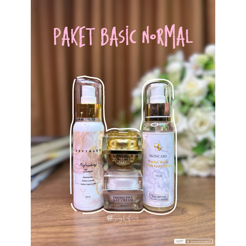PAKET Basic Normal/Flek RV SKINCARE REVIALES SKINCARE