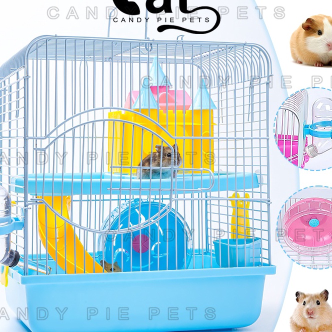 Pilihan 1 Set Rumah Hamster Kandang Hamster Akrilik Besar Kandang Sugar Glider Marmut