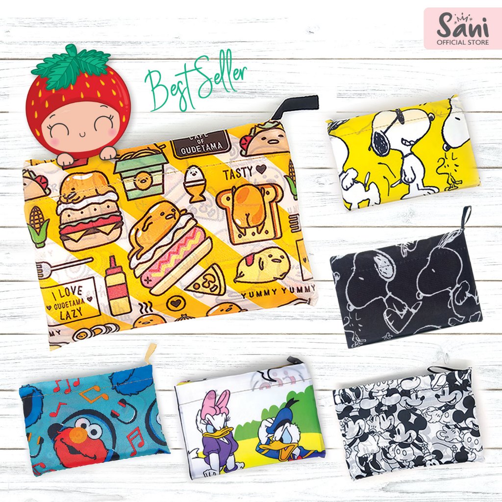 Tas Belanja Lipat / Tas Belanja Lipat Besar / Shopping Bag Lipat / Tas Lipat / Eco Bag - Character 1