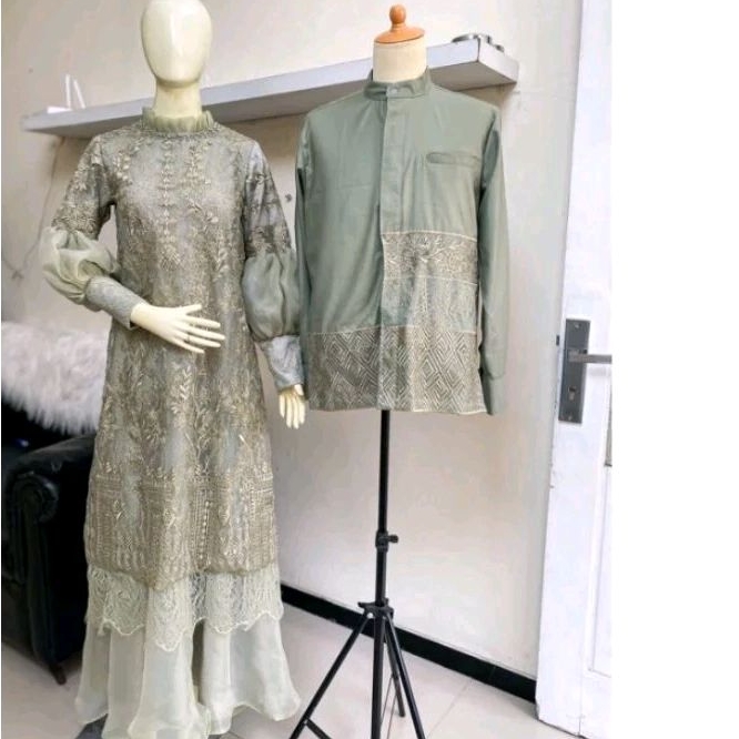 Kirana Set couple Sage green