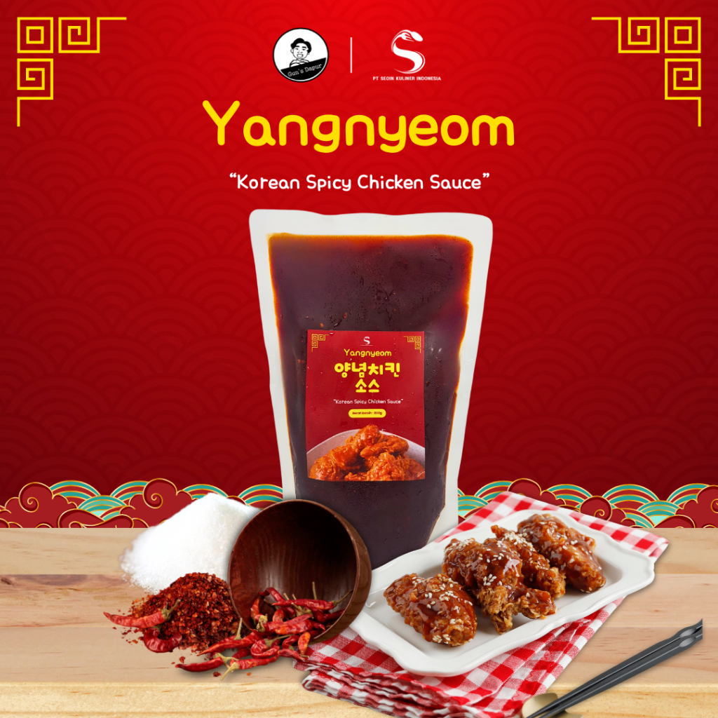 

1KG YANGNYEOM Korean Spicy Chicken Sauce 양념치킨 소스