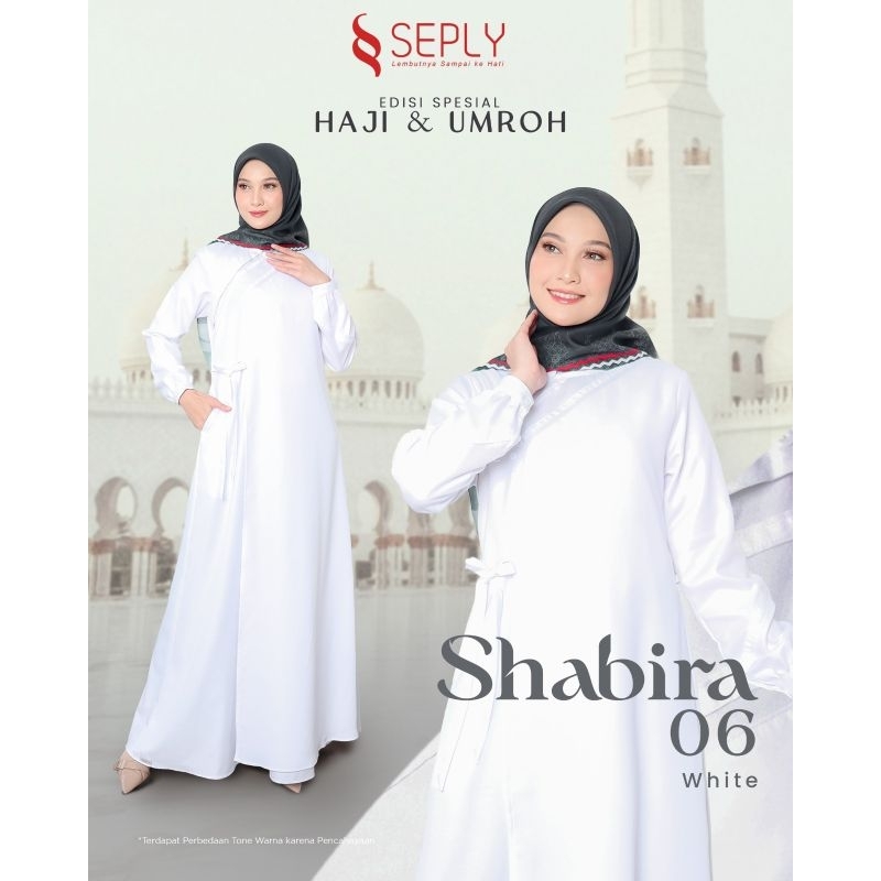 Baju Gamis Putih Seply Shabira 06 White.
