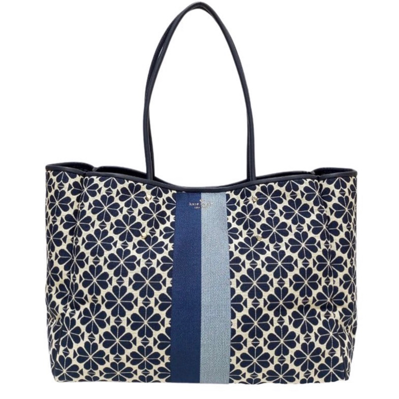 Spade Flower Jacquard Stripe Everything Large Tote (Outlet Version
