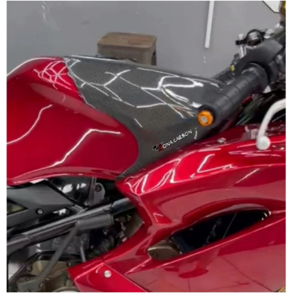 Tankpad ninja rr old/new karbon kevlar asli