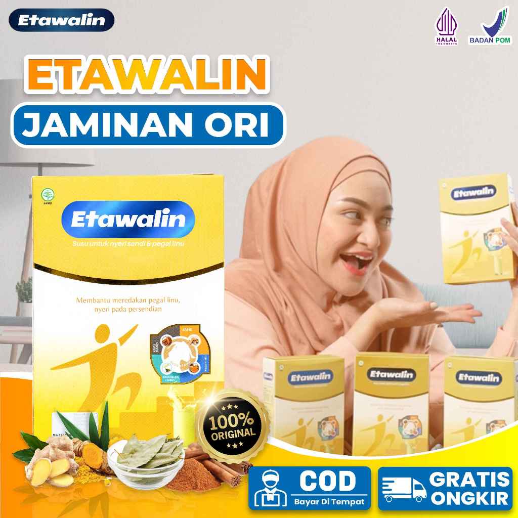 

ETAWALIN Original Susu Kambing Etawa Atasi Nyeri Sendi Dan Tulang Official 1 Box 200 Gr