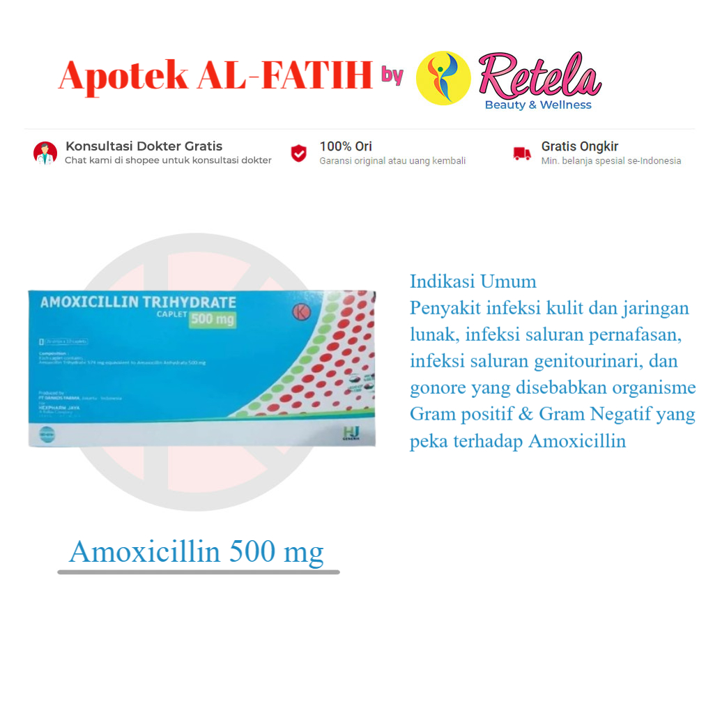 Amoxicillin 500 mg 10 Tablet