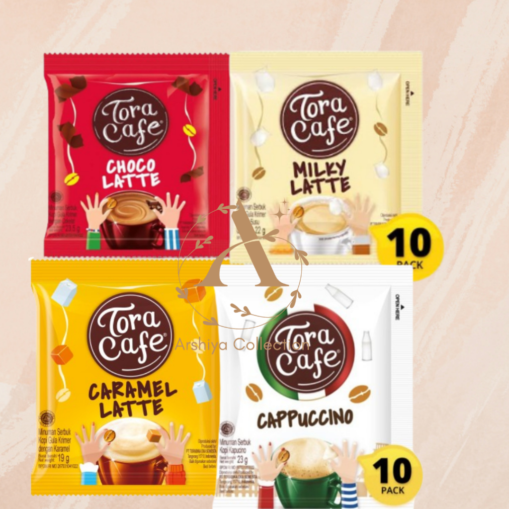 

Kopi Torabika Tora Cafe Choco Latte / Caramel / Milky Latte / 22g x 10 sachet - Toracafe