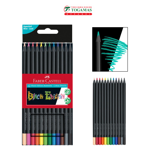 

PENSIL WARNA BLACK EDITION 12 FSC 116412 FABER CASTEL