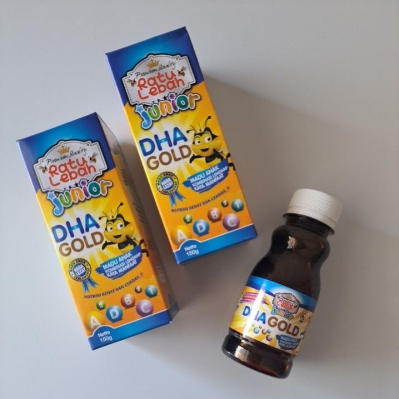 

Madu Anak Ratu Lebah Junior DHA GOLD 150gr Madu Nafsu Makan | Daya Tahan Tubuh | Mencerdaskan otak