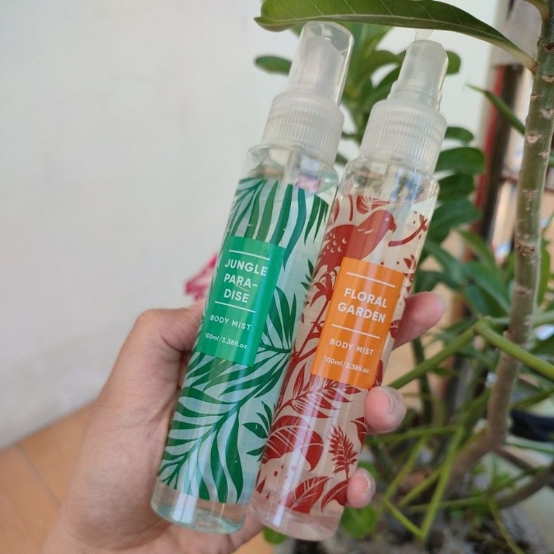 MINISO BODY MIST SPRAY JUNGLE PARADISE N FLORAL GARDEN 100ml PARFUM PRIA WANITA WANGI SEGAR