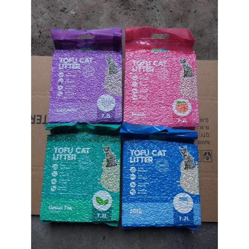 Pasir kucing wangi Tofu