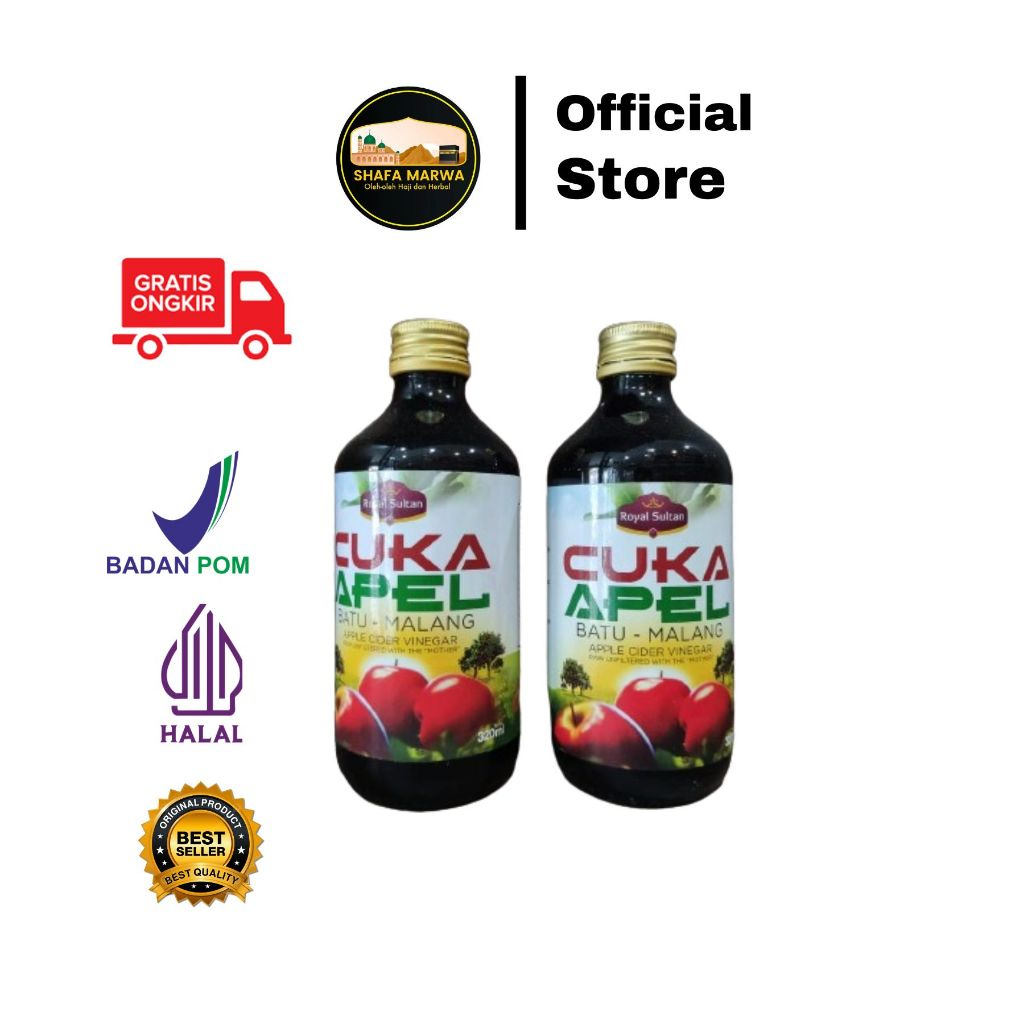 

Cuka Apel Batu Malang Royal Sultan 320ml/Cuka Apel Asli Murah