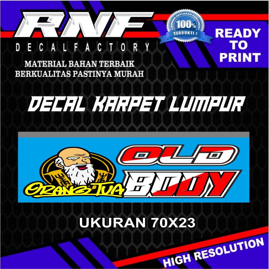 STIKER OLD BODY,STIKER DECAL KARPET LUMPUR,STIKER KARPET TRUK,STIKER KRPET BUS STIKER DECAL PRINTING