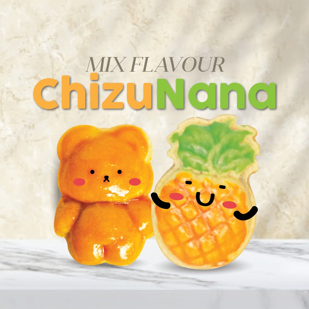 

Chizu Nana / Nastar gemoy / nastar / nastar nanas/ nastar jumbo / nastar premium / nastar halal / nastar glutenfree
