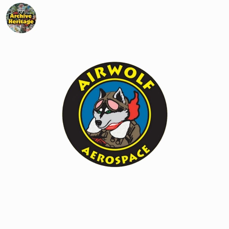 

sticker Airwolf Aerospace logo graphic stiker