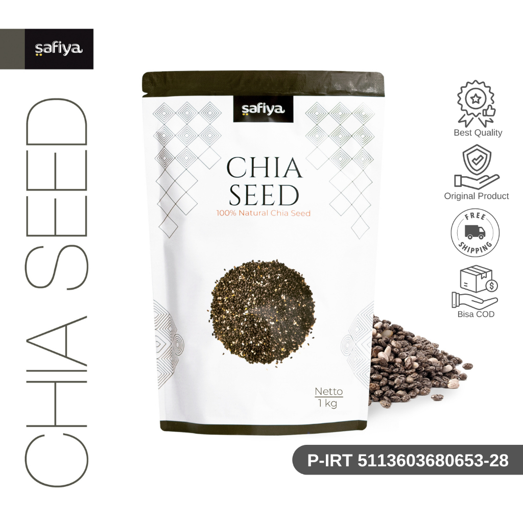 

Safiya Chia Seed Organik 1 Kg Organic Black Chiaseed Premium