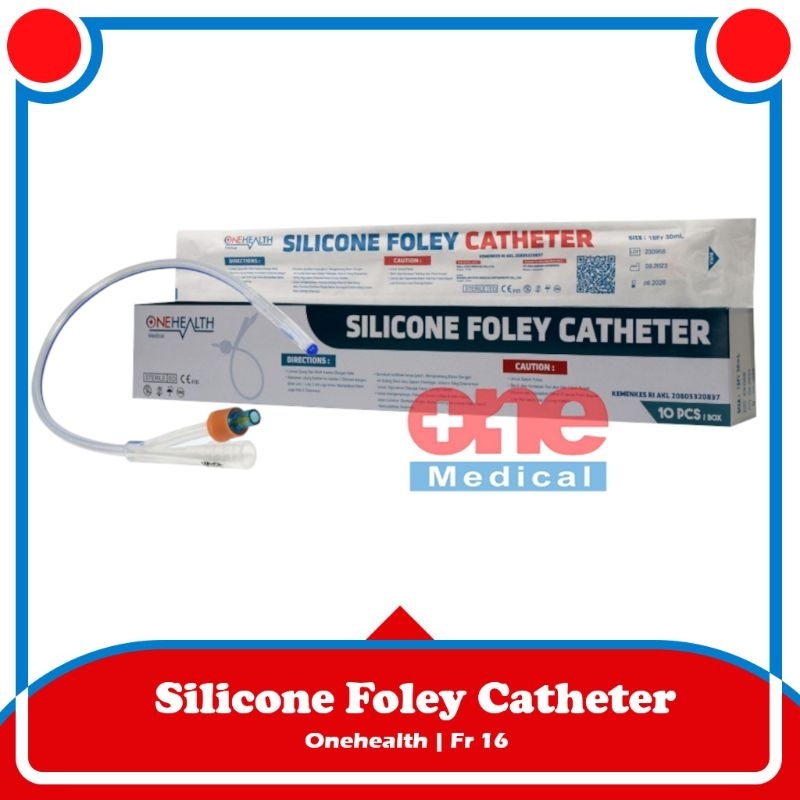Selang Kateter Urine Silikon OneHealth Silicone Foley Catheter