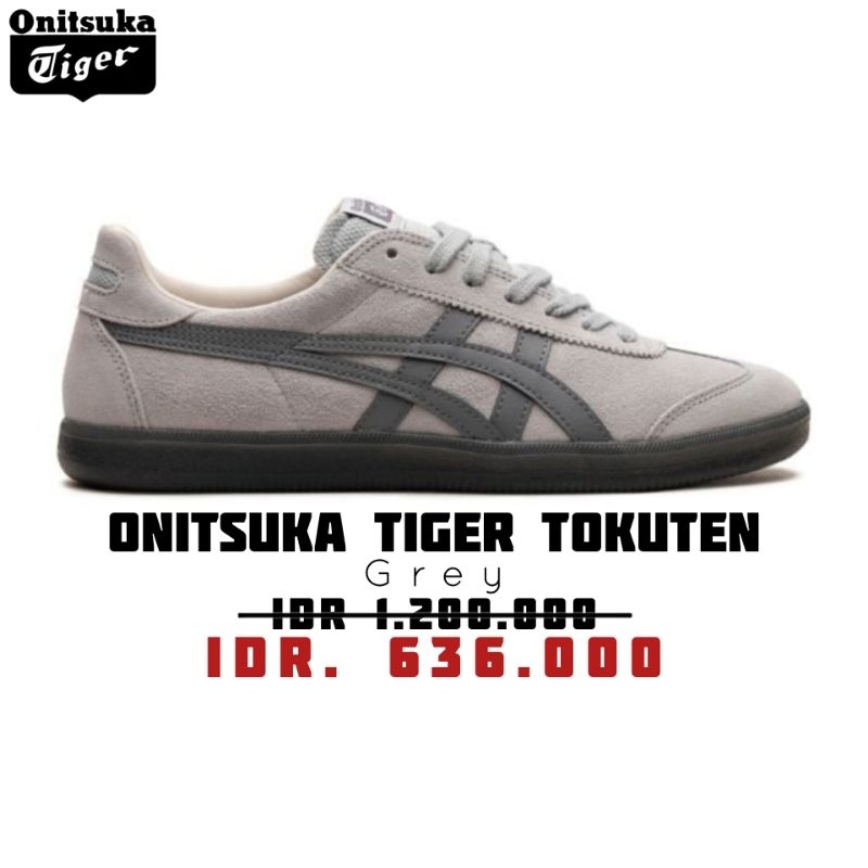 SEPATU ONITSUKA TIGER TOKUTEN GREY ORIGINAL