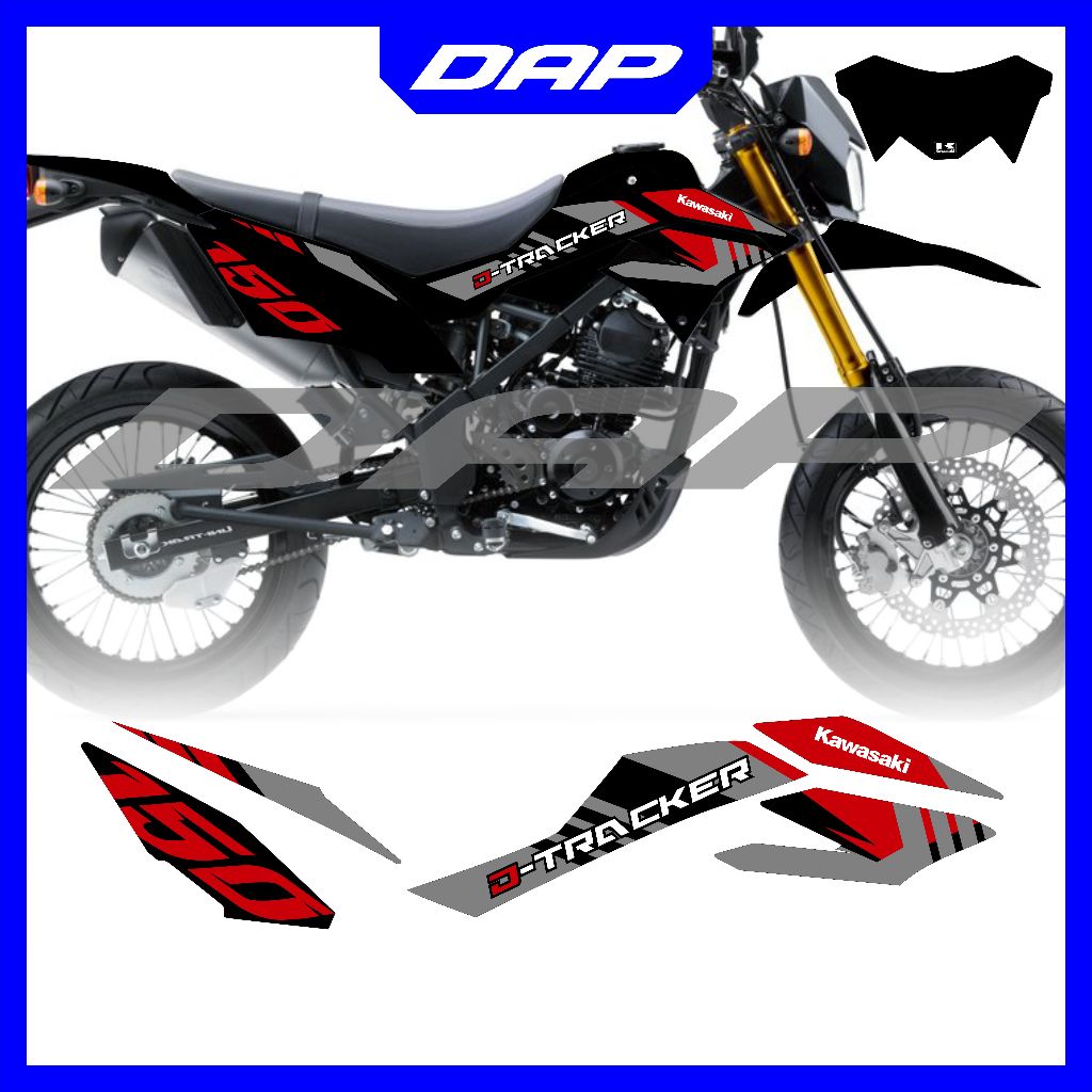 STRIPING DTRACKER  SE MERAH ABU 2019