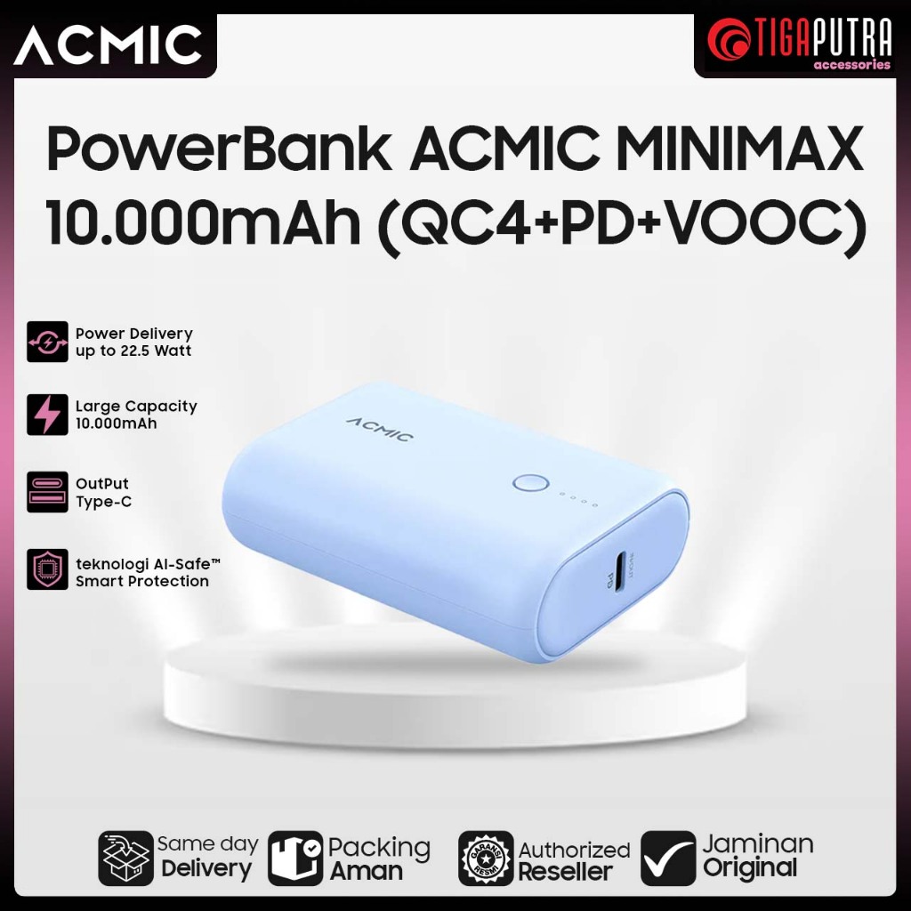 ACMIC Powerbank MINIMAX 10000mAh (QC4+PD+VOOC)