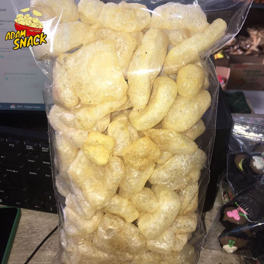 

KERUPUK KULIT SAPI ASLI 60GR DAN 100 GR ORIGINAL GURIH LEZAT COD DAN SAMEDAY