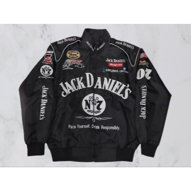 Jaket Nascar Racing - Vintage - Jack - Daniels Sunmori - Touring - Varsity - Kualitas Premium - COD 