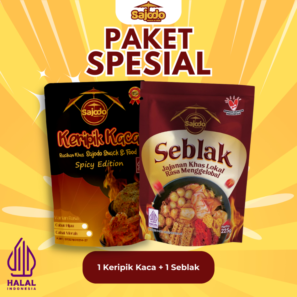 

(Buy 1 Get 1) Keripik Kaca + Seblak