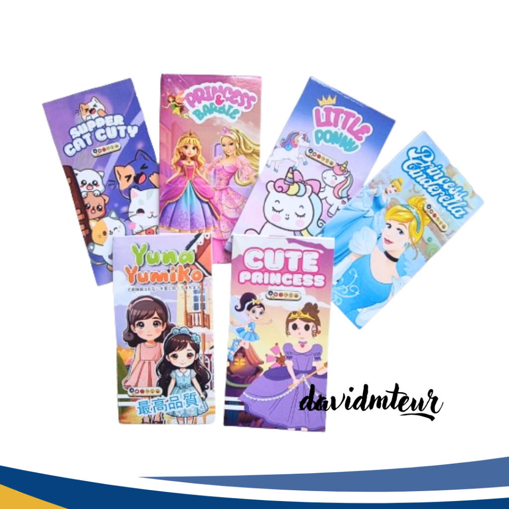 

BUKU MEMO MINI || NOTEBOOK MINI MOTIF KARAKTER KARTUN