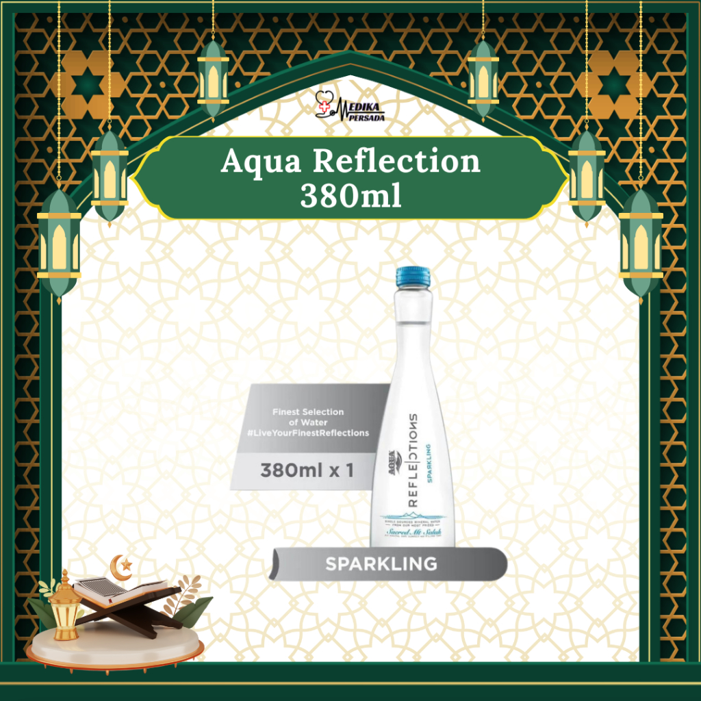 

Aqua Reflections SPARKLING Air Mineral 380ml Botol Beling Kaca