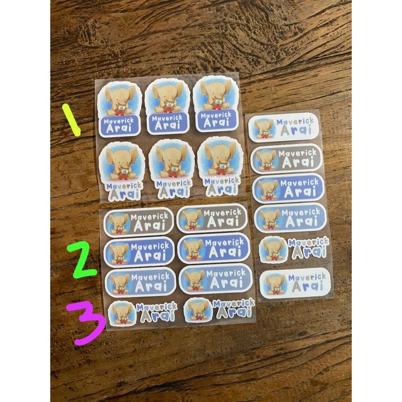 

Sticker Baju 50 Pcs Ukuran 5x2 CM Custom Desain Bebas Sesuai Permintaan Banyak Warna & Font