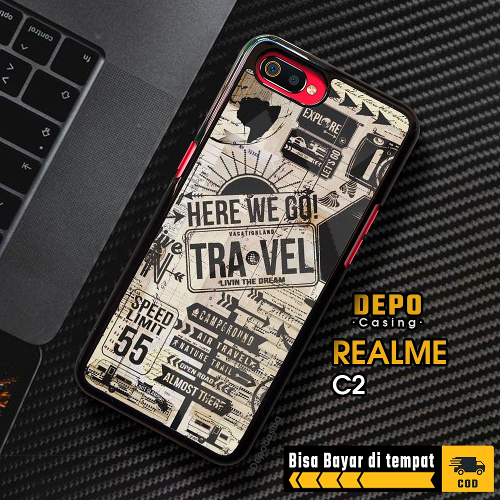 Case Realme C2 Casing Realme C2 Casing Depo Casing [TRVL] Case Glossy Case Aesthetic Custom Case Ani