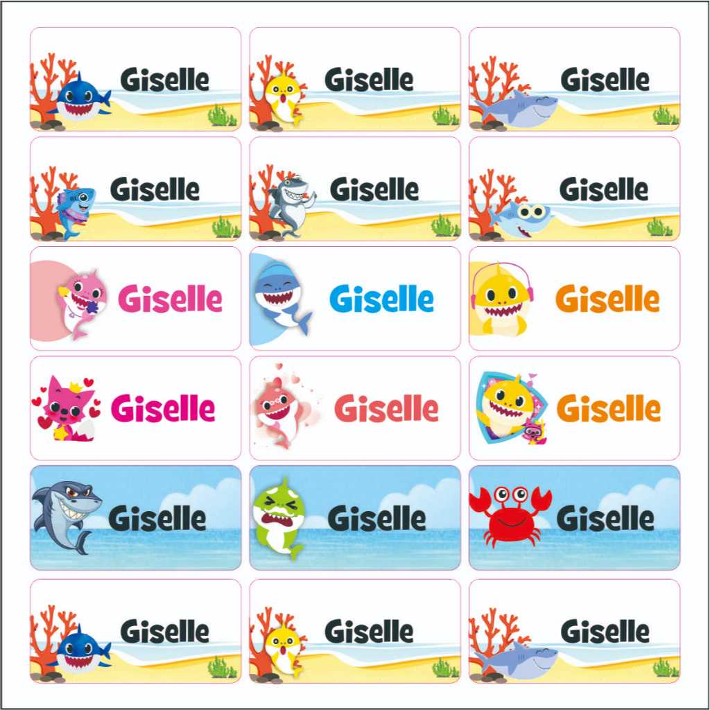 

Label Nama Vynil New Baby Shark Tahan Air