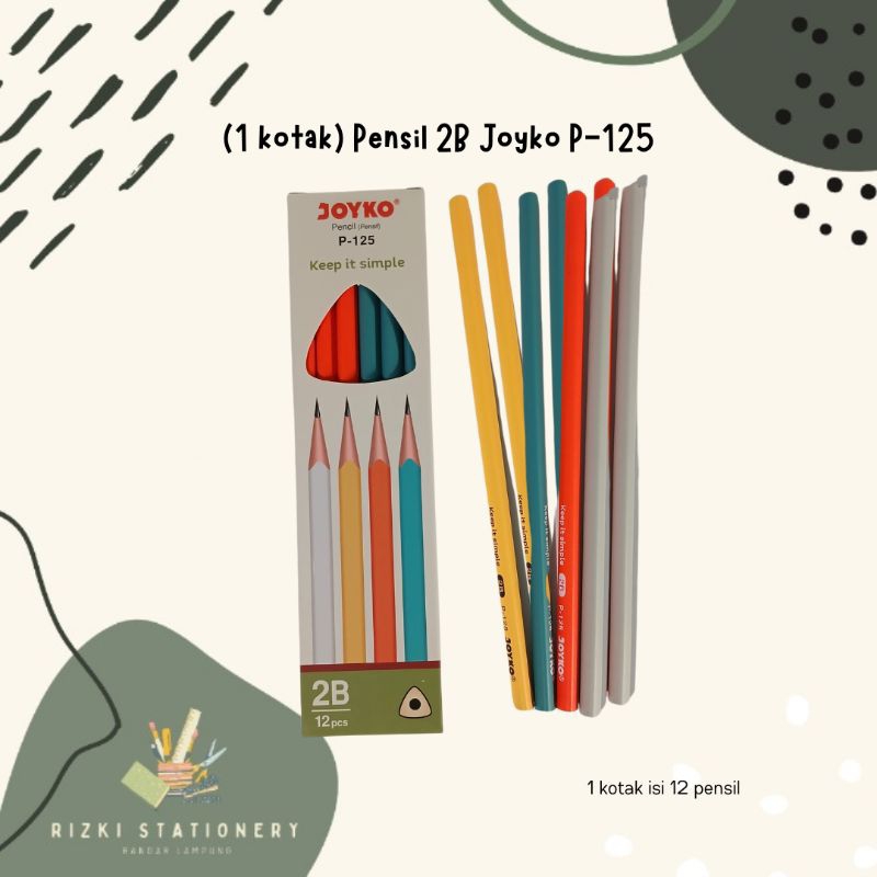 

(1 kotak) Pensil 2B Joyko P-125 Triangle
