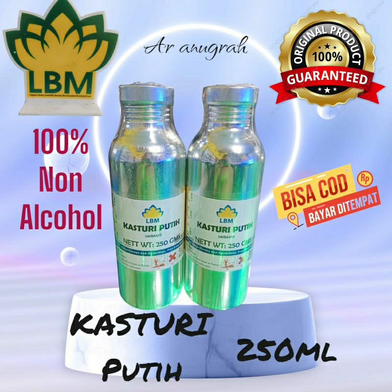 BIBIT PARFUM KASTURI PUTIH 250ML SEGEL NON ALCOHOL