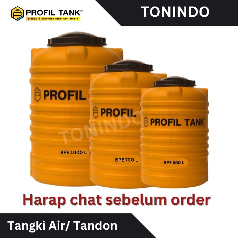 Tangki Air/ Tandon Toren Profil Tank Tipe BPE 550 L/ BPE 700 L/ BPE 1.000 L