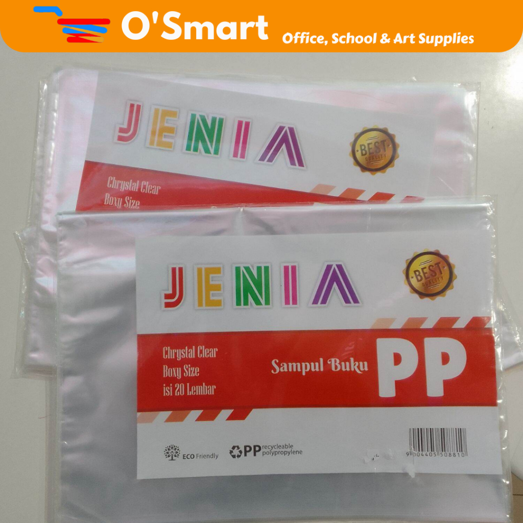 

JENIA Sampul Plastik Buku Tulis Ukuran Boxy (1 Pack isi 20 Lembar)