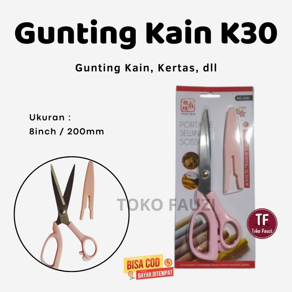 

Gunting Sarung K30 Gunting Kain Dan Kertas Tajam Kuat Tahan Lama