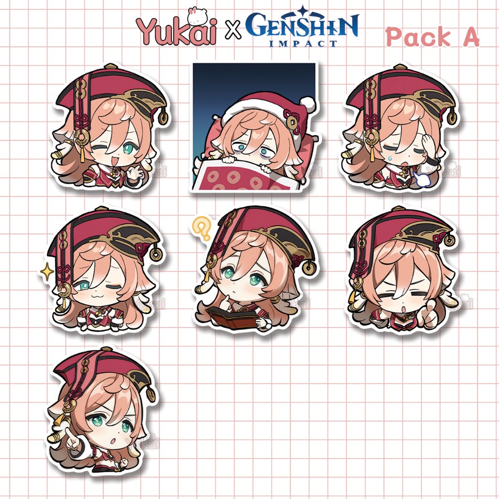 

Stiker Pack Yanfei Genshin Impact Premium, Sticker Anime Waterproof