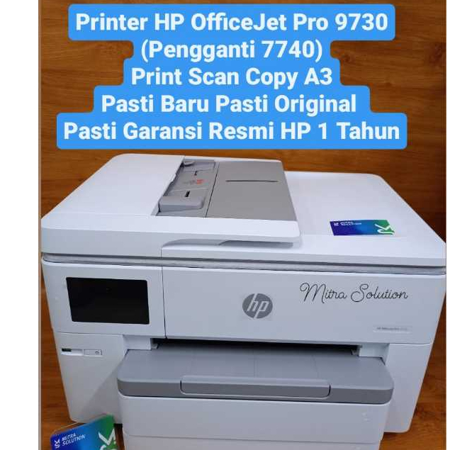 Printer HP 7740 Print Scan Copy Wireless A3 Baru Garansi Resmi Printer A3