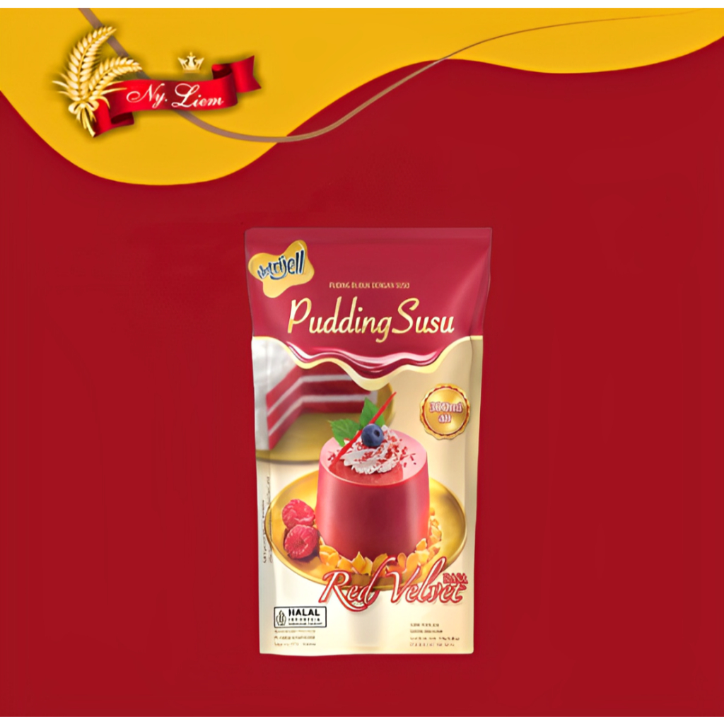 

NUTRI JELL Pudding Susu Red Velvet / Puding 110 gram