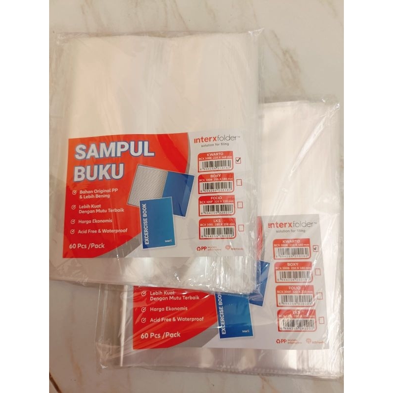

SAMPUL BUKU PLASTIK / 10 pcs