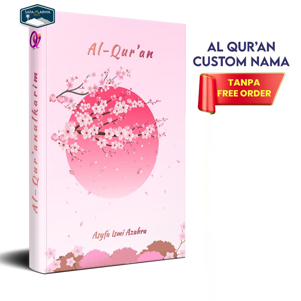 CUSTOM NAMA Al Quran Custom  EDISI GIRL ANAK PREMPUAN (Tulis Nama di Cover)Al Quran Hafalan Per Kata